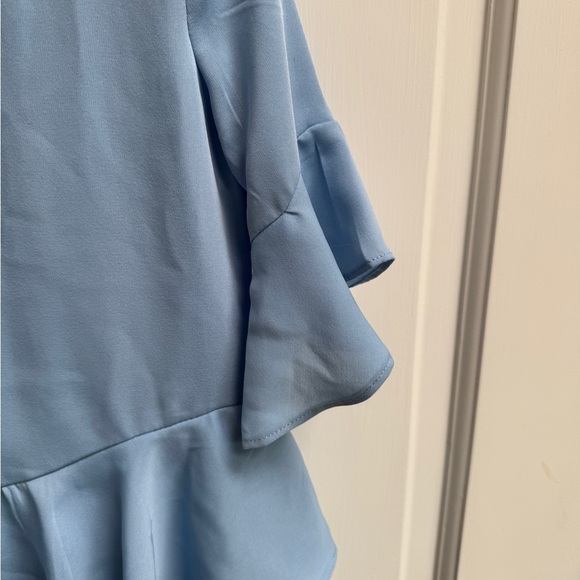 GB Girls 3T Light Blue 3/4 Sleeve Flowy Blouse - Picture 5 of 7